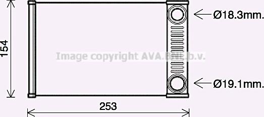 Prasco OL6656 - Теплообменник, отопление салона autosila-amz.com