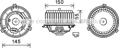 Prasco OL8674 - Электродвигатель, вентиляция салона autosila-amz.com