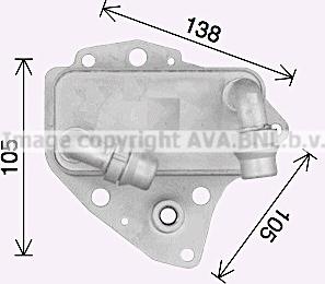 Prasco OL3705 - Масляный радиатор, двигательное масло autosila-amz.com