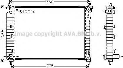 Prasco OL2435 - Радиатор, охлаждение двигателя autosila-amz.com