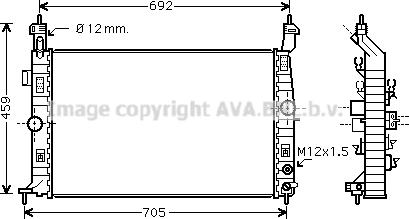 Prasco OL2582 - Радиатор, охлаждение двигателя autosila-amz.com