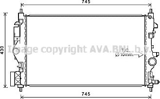 Prasco OL2683 - Радиатор, охлаждение двигателя autosila-amz.com