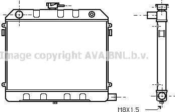 Prasco OL2130 - Радиатор, охлаждение двигателя autosila-amz.com