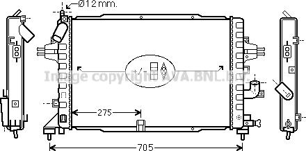 Prasco OL2383 - Радиатор, охлаждение двигателя autosila-amz.com