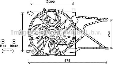 Prasco OL7597 - Вентилятор, охлаждение двигателя autosila-amz.com