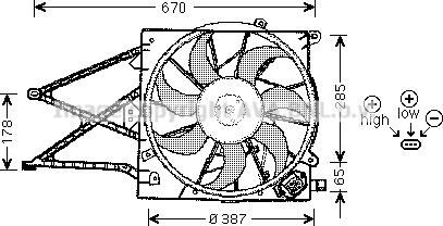 Prasco OL7509 - Вентилятор, охлаждение двигателя autosila-amz.com