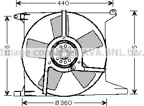 Prasco OL7504 - Вентилятор, охлаждение двигателя autosila-amz.com