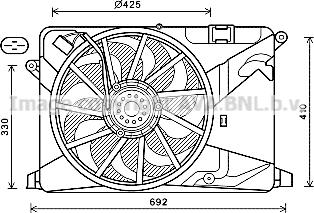 Prasco OL7669 - Вентилятор, охлаждение двигателя autosila-amz.com