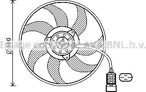Prasco OL7671 - Вентилятор, охлаждение двигателя autosila-amz.com