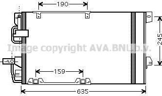 Prasco OLA5326D - Конденсатор кондиционера autosila-amz.com