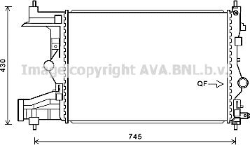 Prasco OLA2487 - Радиатор, охлаждение двигателя autosila-amz.com