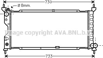 Prasco OLA2185 - Радиатор, охлаждение двигателя autosila-amz.com