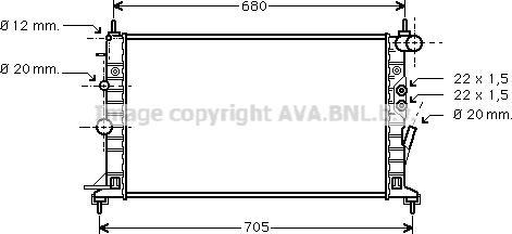 Prasco OLA2359 - Радиатор, охлаждение двигателя autosila-amz.com