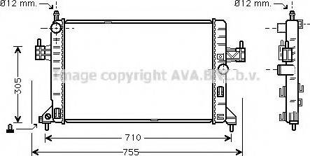 Prasco OLA2305 - Радиатор, охлаждение двигателя autosila-amz.com