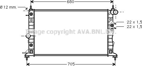 Prasco OLA2220 - Радиатор, охлаждение двигателя autosila-amz.com