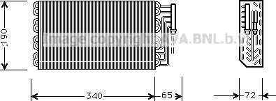 Prasco OLV088 - Испаритель, кондиционер autosila-amz.com