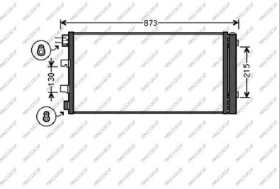 Prasco OP954C003 - Конденсатор кондиционера autosila-amz.com