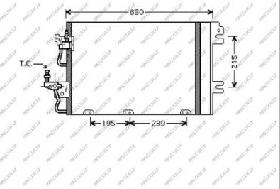 Prasco OP410C001 - Конденсатор кондиционера autosila-amz.com