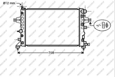 Prasco OP410R001 - Радиатор, охлаждение двигателя autosila-amz.com