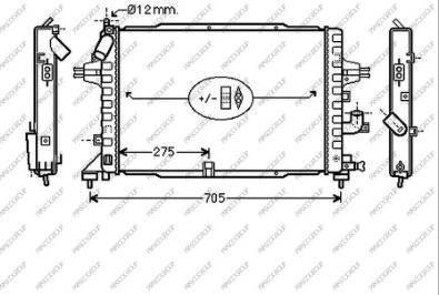 Prasco OP410R003 - Радиатор, охлаждение двигателя autosila-amz.com