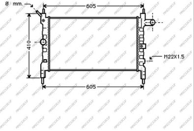 Prasco OP013R002 - Радиатор, охлаждение двигателя autosila-amz.com