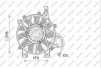 Prasco OP030F005 - Вентилятор, охлаждение двигателя autosila-amz.com