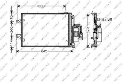 Prasco OP032C003 - Конденсатор кондиционера autosila-amz.com