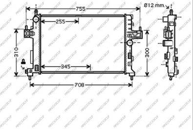 Prasco OP032R002 - Радиатор, охлаждение двигателя autosila-amz.com