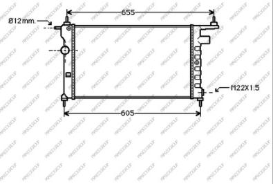 Prasco OP028R001 - Радиатор, охлаждение двигателя autosila-amz.com