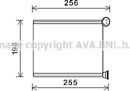 Prasco PE6366 - Теплообменник, отопление салона autosila-amz.com