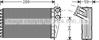 Prasco PE6227 - Теплообменник, отопление салона autosila-amz.com