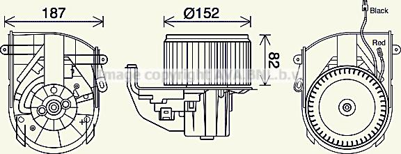 Prasco PE8414 - Электродвигатель, вентиляция салона autosila-amz.com