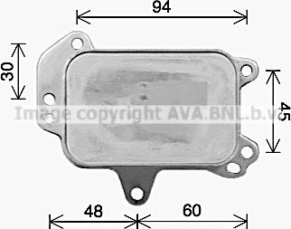 Prasco PE3424 - Масляный радиатор, двигательное масло autosila-amz.com