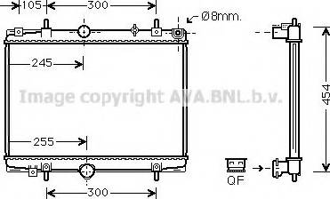 Prasco PE2198 - Радиатор, охлаждение двигателя autosila-amz.com