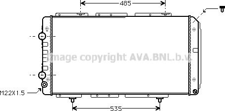 Prasco PE2150 - Радиатор, охлаждение двигателя autosila-amz.com