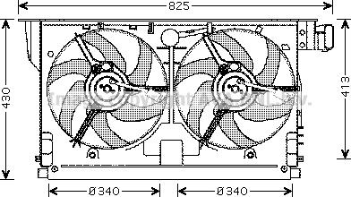 Prasco PE7519 - Вентилятор, охлаждение двигателя autosila-amz.com