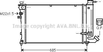 Prasco PEA2142 - Радиатор, охлаждение двигателя autosila-amz.com