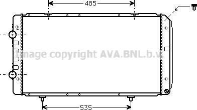 Prasco PEA2268 - Радиатор, охлаждение двигателя autosila-amz.com