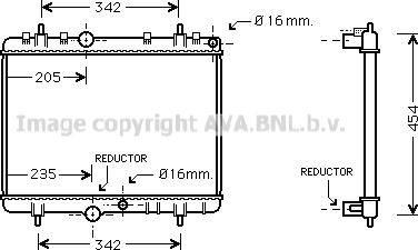 Prasco PEA2280 - Радиатор, охлаждение двигателя autosila-amz.com