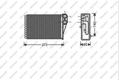 Prasco PG320H001 - Теплообменник, отопление салона autosila-amz.com