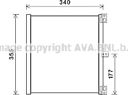 Prasco PR5088 - Конденсатор кондиционера autosila-amz.com