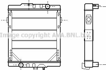 Prasco RE2049 - Радиатор, охлаждение двигателя autosila-amz.com