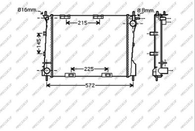 Prasco RN325R004 - Радиатор, охлаждение двигателя autosila-amz.com