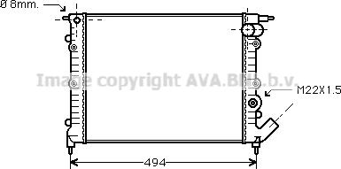 Prasco RT2132 - Радиатор, охлаждение двигателя autosila-amz.com