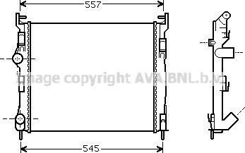 Prasco RT2326 - Радиатор, охлаждение двигателя autosila-amz.com