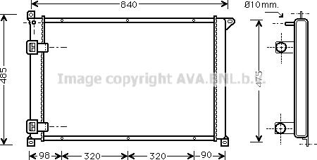 Prasco RTA2257 - Радиатор, охлаждение двигателя autosila-amz.com