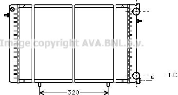 Prasco RT2239 - Радиатор, охлаждение двигателя autosila-amz.com