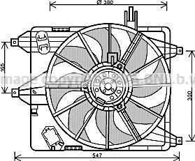 Prasco RT7544 - Вентилятор, охлаждение двигателя autosila-amz.com