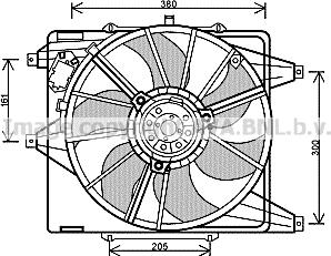 Prasco RT7541 - Вентилятор, охлаждение двигателя autosila-amz.com