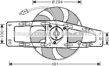 Prasco RT7535 - Вентилятор, охлаждение двигателя autosila-amz.com